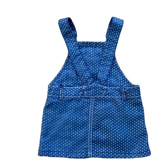 Trois Moutons Lightweight Polka Dot Cotton Jumper Dress 6 Months - Picture 7 of 11